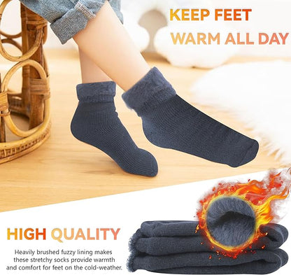 Sunew Warm Thermal Socks 4 Pack, Mens Womens Winter Heated Outdoor Skiing Thermal Socks