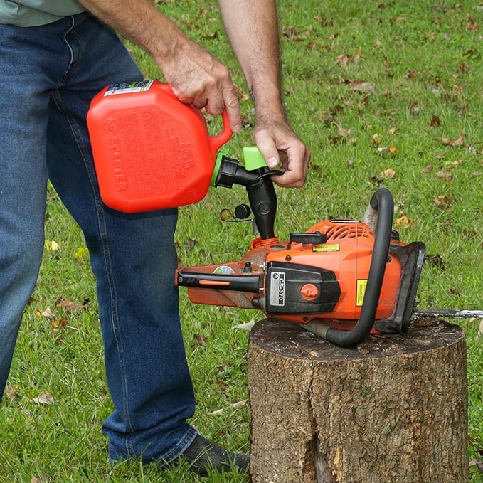 Scepter FR1G152 Fuel Container with Spill Proof Smart Control Spout with Bonus Spout Extender, Red Gas Can, 1 Gallon (Pack of 4)