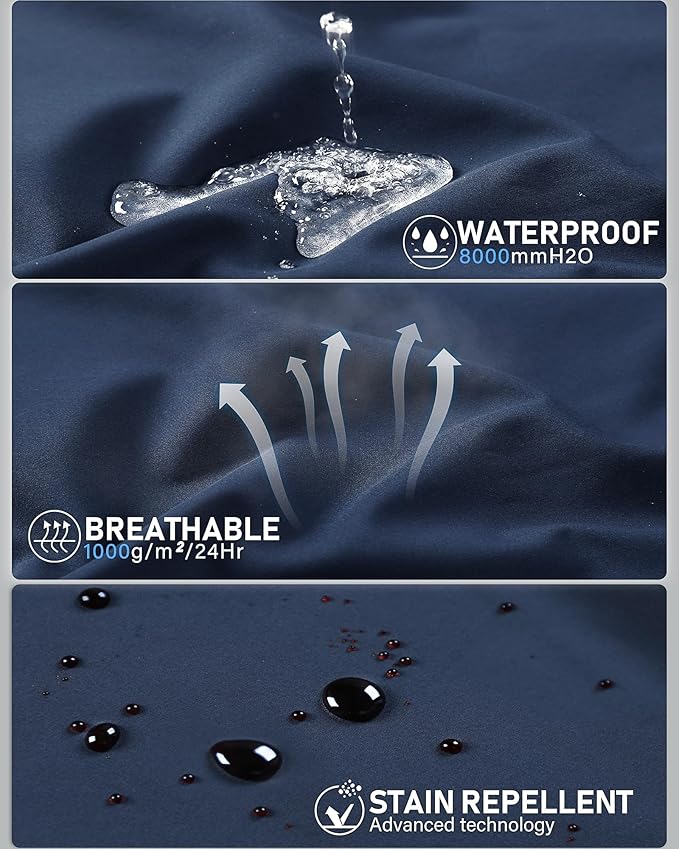 33,000ft Women's Lightweight Softshell Jacket Fleece Lined Windbreaker Waterproof Warm Jacket for Running Golf Hiking