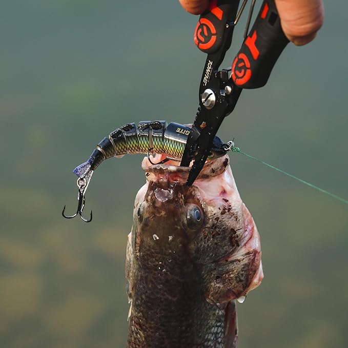 5PCS Lifelike Fishing Lures – Multi-Jointed Swimbait for Bass, Trout, Crappie, Walleye, Pike, Realistic Action with 3D Fish Eyes and Sharp Hooks, Perfect for Fishing Kits in Saltwater & Freshwater