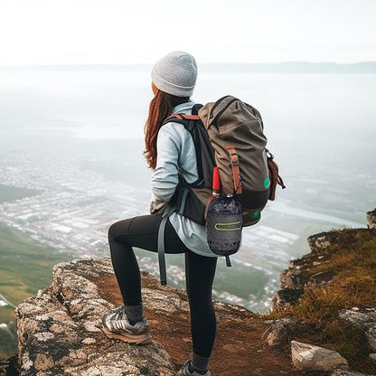 Hotdevil 1.2L Backpacking Camping Stove Cooking System with Piezo Ignition, Outdoor Portable Burner with Pot & Brackets Camp Stove Camping Stove Kit Propane, Ideal for Hiking Fishing Hunting Emergency