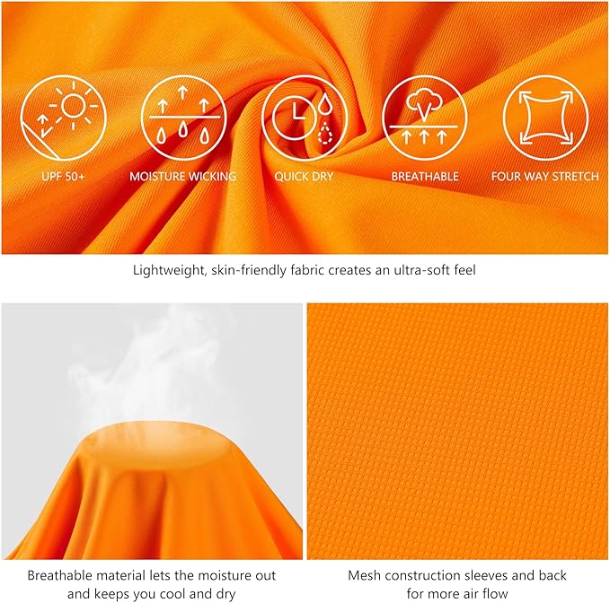 BASSDASH Fishing T Shirts for Men UV Sun Protection UPF 50+ Long Sleeve Tee T-Shirt