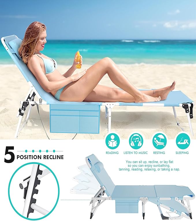 ABORON Folding Camping Cot for Adults, Double Layer 1200D, 500lb Capacity, Heavy Duty Guest Cot with Mat & Carrying Bag for Indoor & Outdoor Use