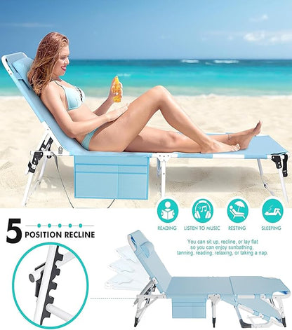 ABORON Folding Camping Cot for Adults, Double Layer 1200D, 500lb Capacity, Heavy Duty Guest Cot with Mat & Carrying Bag for Indoor & Outdoor Use