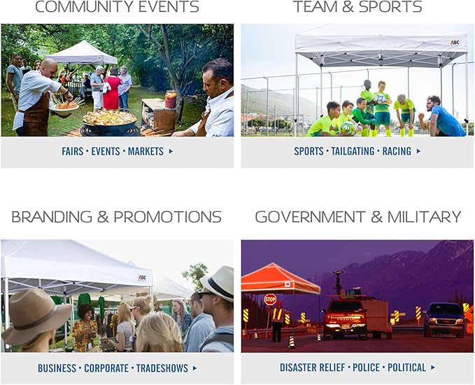 ABCCANOPY Heavy Duty Easy Pop up Canopy Tent with Sidewalls 10x15, Sky Blue