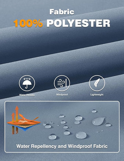 TBMPOY Men's Lightweight Bomber Jackets Light Windbreaker Casual Stylish Fall Golf Zip Up Dress Business Varsity