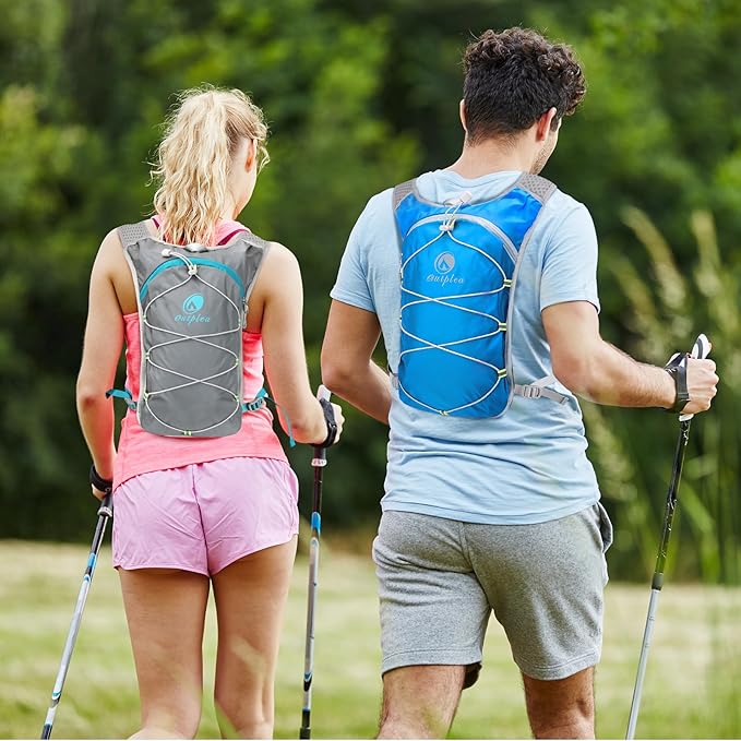 Small Lightweight Hydration Backpack with 2L Water Bladder for Race, Lightweight Running Water Vest for Hiking
