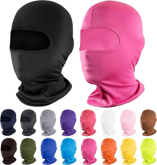 Pukavt 2 Pack 3 Hole Winter Knitted Mask, Full Face Cover Ski Mask Warm Balaclava for Skiing, Motorcycle, Snowboard