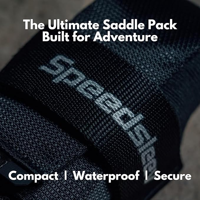 SpeedSleev Ranger 2.0 Large Bike Saddle Bag – Waterproof Under Seat Pack for MTB, Gravel & Plus Tire Bikes – Lightweight, Rattle-Free Tool Storage – Fits Most Dropper Posts – Black