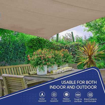 Tarps Now 16x30 Feet Poly Tarp |12 MIL Heavy Duty Waterproof Cover |Rip and Tear Proof Plastic Tarp with Rustproof Aluminum Grommets & Reinforced Edges |Ideal for Roof Repairs, Landscaping-Tan