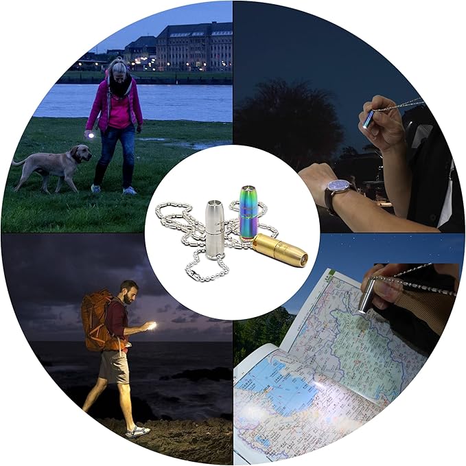 Super Tiny Mini Small Keychain Flashlight,Smallest Bright Long Lifetime Key Ring Light Torch for EDC Emergency Dog Walking Sleeping Reading Gift for Student Kids or Parents(e1 Stainless Steel)