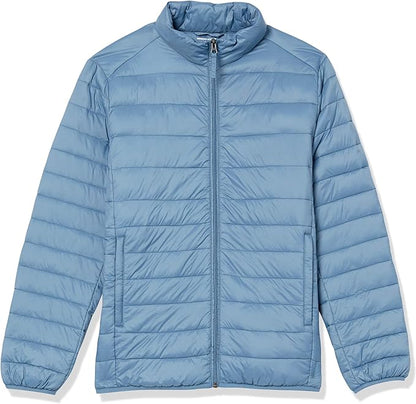 Amazon Essentials Men's Packable Lightweight Water-Resistant Puffer Jacket (Available in Big & Tall)
