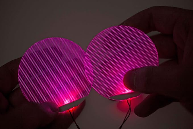 [ Round ] Pink Star-Lord Decorations led Light Flexible Helmet Lights Cosplay DIY kit RGB Superhero for Men Gifts