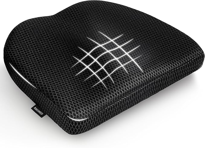 Office Chair Cushion - More Breathable Pressure Relief Seat Cushion with Hours Sitting on Gaming/Car/Wheelchair, Soft Extra-Dense Air Fiber for Orthopedic Coccyx, Sciatica & Hip Support