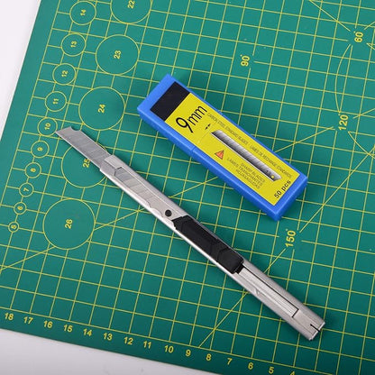 FOSHIO 60 Degree Snap Off Universal Art Knife Replacement Blades, High Hardness Carbon Steel Material, Auto Vinyl Wrap Office Cutter Craft Knife Sharp Blades, Pack of 100