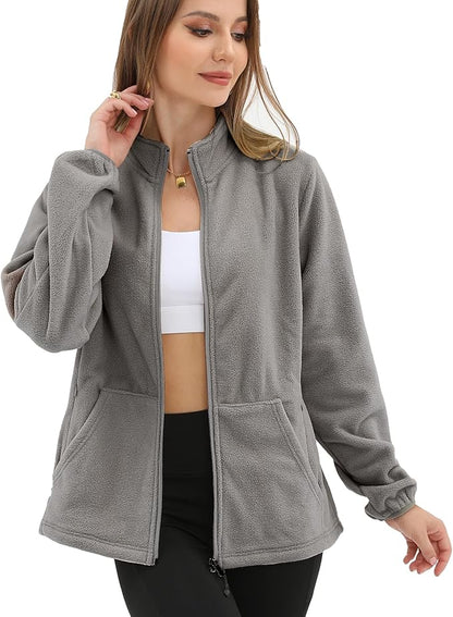 Argstar Women's Fleece Jacket with 6 Pockets (XS-2XL)