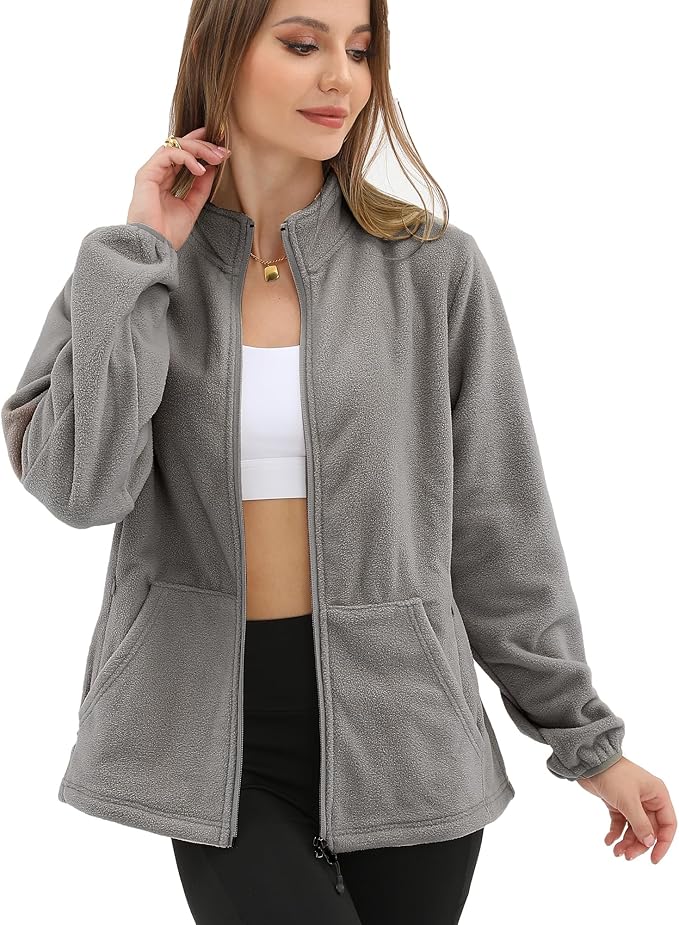 Argstar Women's Fleece Jacket with 6 Pockets (XS-2XL)