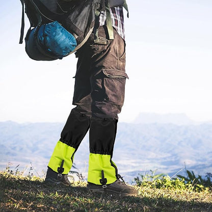 likloks Adjustable Leg Gaiters for Men & Women - Lightweight & Waterproof Gaiter for Hiking, Snow, Trail, Trekking, Hunting, Climbing