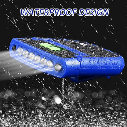 Mudder LED Clip on Cap Lights USB Rechargeable Cap Flashlight Clip Waterproof Ultra Bright Hat Flashlight Headlamp for Fishing Camping Hand Work