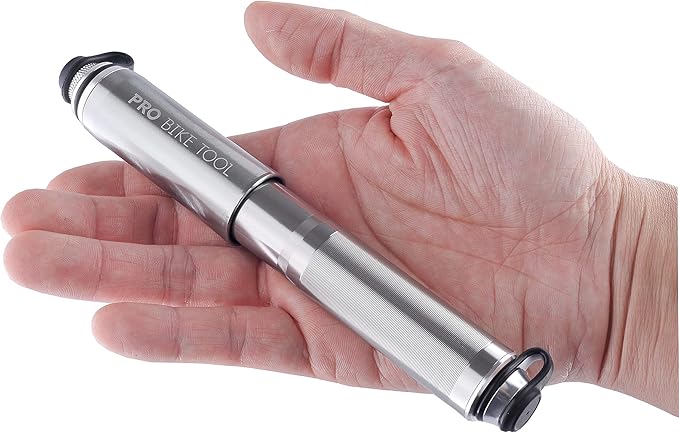 Pro Bike Tool Mini Bike Pump - Compact and Portable Bicycle Tire Pump for Fast Inflation - Compatible with Presta and Schrader Valves - Lightweight and Durable Design - Essential Bicycle Accessories