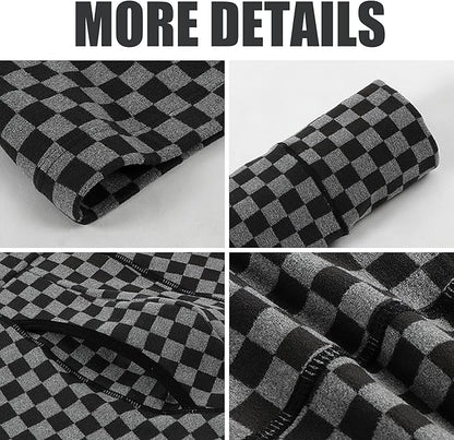 Ouruikia Men's Thermal Underwear Bottoms High Waist Thermal Pants Keep Warm Long Johns Pants