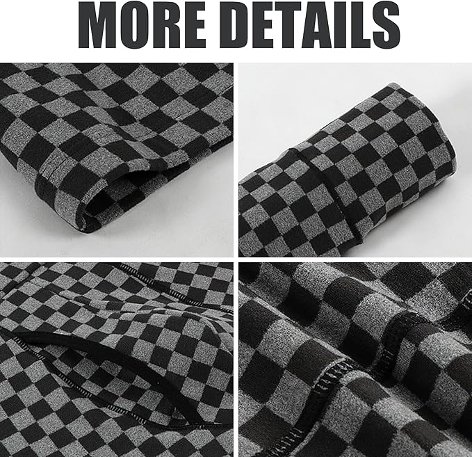 Ouruikia Men's Thermal Underwear Bottoms High Waist Thermal Pants Keep Warm Long Johns Pants