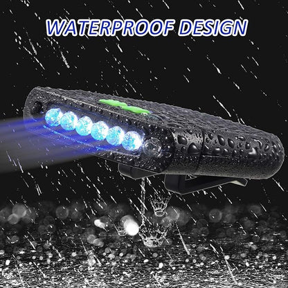 Mudder LED Clip on Cap Lights USB Rechargeable Cap Flashlight Clip Waterproof Ultra Bright Hat Flashlight Headlamp for Fishing Camping Hand Work
