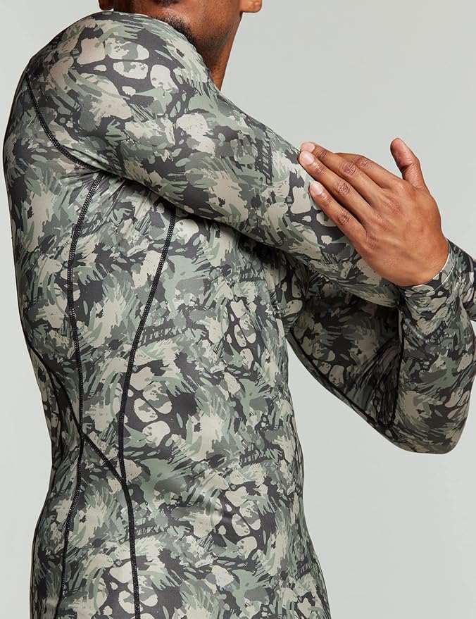 TSLA Men's Thermal Long Sleeve Compression Shirts, Athletic Base Layer Top, Winter Gear Running T-Shirt