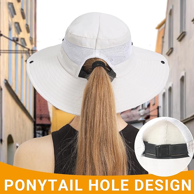 PFFY Sun Bucket Hats for Women Men UV Protection Wide Brim Fishing Hat Beach Outdoor Essentials