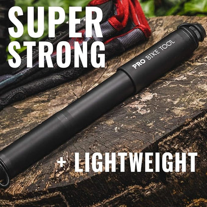 Pro Bike Tool Mini Bike Pump - Compact and Portable Bicycle Tire Pump for Fast Inflation - Compatible with Presta and Schrader Valves - Lightweight and Durable Design - Essential Bicycle Accessories