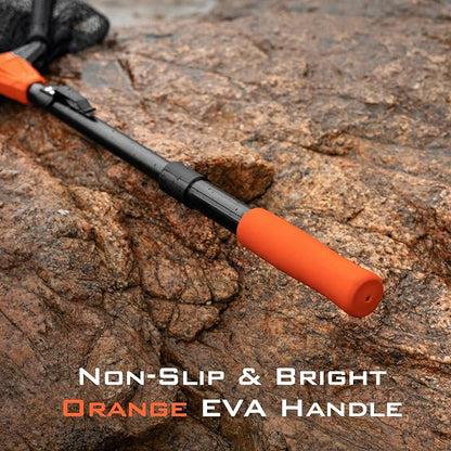 KastKing Pontus Fishing Net, Foldable & Lightweight Landing Net with Built in Length Scale, Strength Aluminum Handle, Fishing Gear and Gift for Men