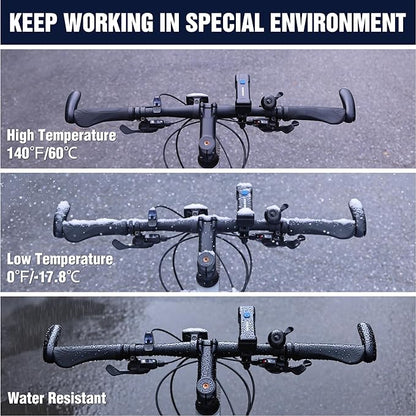 WORKPRO Bike Light for Night Riding, Rechargeable Ultra-Bright Bike Lights Front and Back, 3+5 Modes Bicycle Headlight and Taillight Set, Waterproof Cycling Lights for Mountain, Road Bike Riding