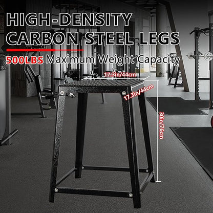 Plyometric Jump Box Set,12/18/24/30 Inch Anti-slip Jump Box Exercise,Red Plyo Box,Steel Step Up Box for Workout,Fitness Step Up Box Jumps for Home Gym Training