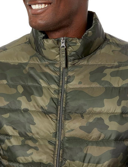 Amazon Essentials Men's Packable Lightweight Water-Resistant Puffer Jacket (Available in Big & Tall)