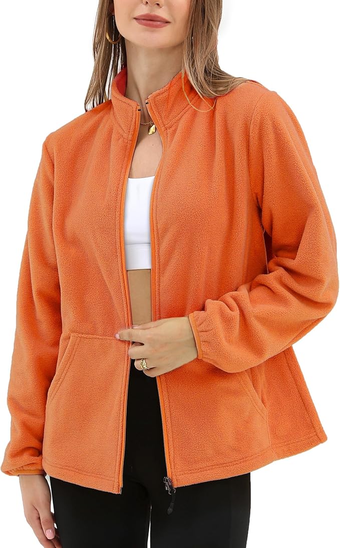 Argstar Women's Fleece Jacket with 6 Pockets (XS-2XL)