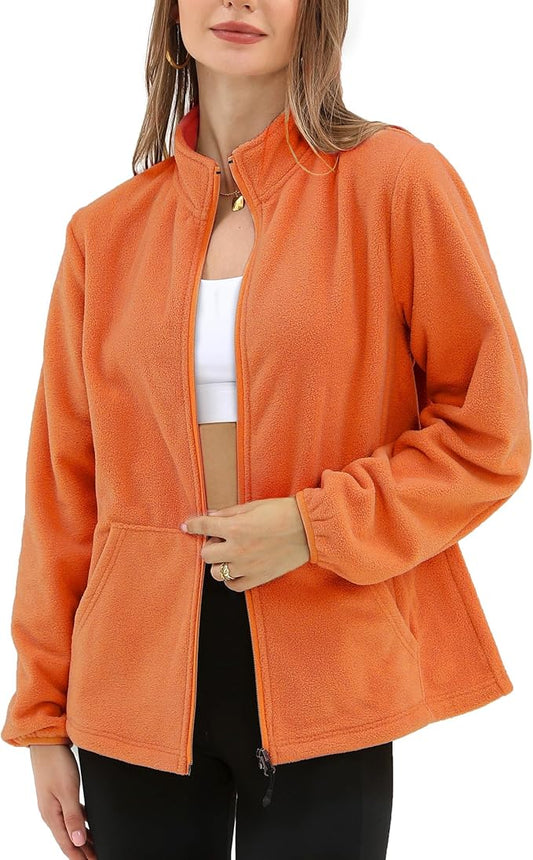 Argstar Women's Fleece Jacket with 6 Pockets (XS-2XL)