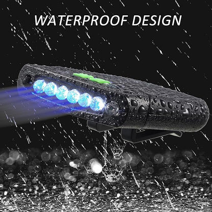 Mudder LED Clip on Cap Lights USB Rechargeable Cap Flashlight Clip Waterproof Ultra Bright Hat Flashlight Headlamp for Fishing Camping Hand Work