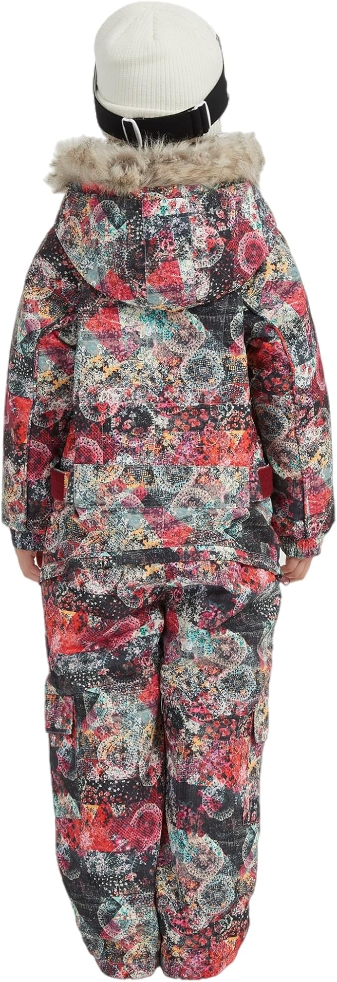 Kids Girls Boys Waterproof Colorful One Piece Snowsuits Coveralls Ski Suits Jackets Winter Jumpsuits