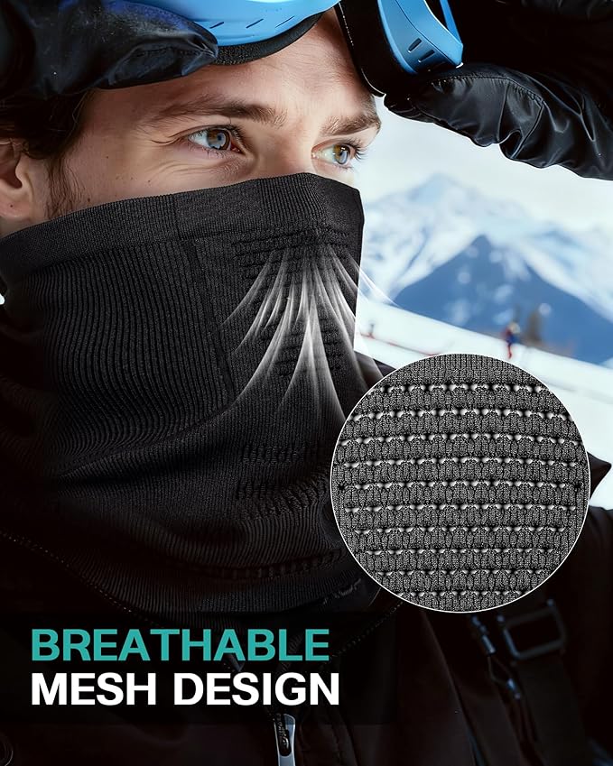 Winter Neck Gaiter Windproof Neck Warmer Scarf Breathable Half-Face Mask Ski Mask Unisex for for Cold Weather Outdoor