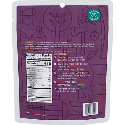 GOOD TO-GO Mushroom Risotto (6-Pack of Single Servings) |Camping & Backpacking Food | Just Add Water Backpacking Meals | Good To-Go Dehydrated Meals Taste Better Than Freeze Dried Food