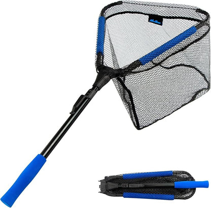 Floating Fishing Landing Net - Foldable for Freshwater or Saltwater - Folding and Fly Fishing