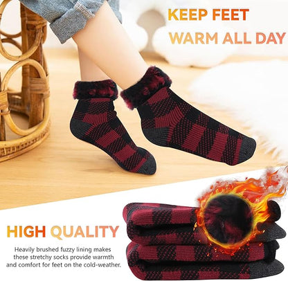 Sunew Warm Thermal Socks 4 Pack, Mens Womens Winter Heated Outdoor Skiing Thermal Socks
