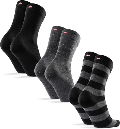 DANISH ENDURANCE Hiking Socks, Lightweight, Merino Wool Socks for Men & Women, Moisture Wicking & Thermal, 1 or 5 Pack
