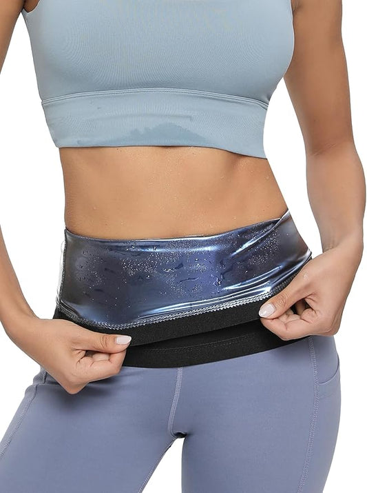 Sauna Suit Waist Trainer for Women,Sweat Waist Trimmer Belt Heat Trapping Weight Loss Shapewear for Women Belly Fat