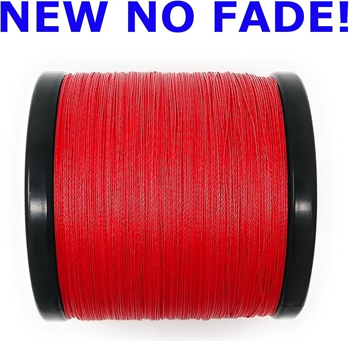 Reaction Tackle Braided Fishing Line - Pro Grade Power Performance for Saltwater or Freshwater Fish - Colored Fishing Line Braid for Extra Visibility