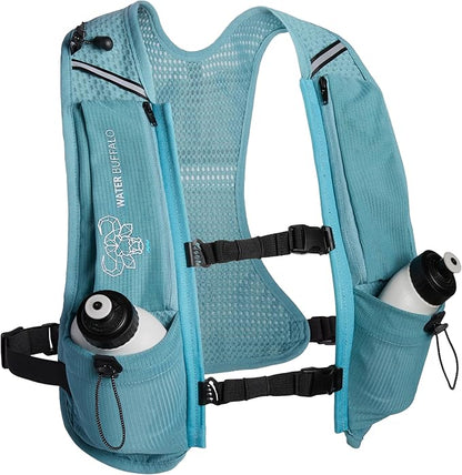 Water Buffalo Hydration Running Vest - Quiver Hydration Vest - Running Hydration Vest with Dual Water Bottles - Lightweight Water Backpack for Running,