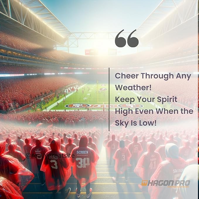 Hagon PRO Disposable Rain Ponchos for Adults (5 Pack)