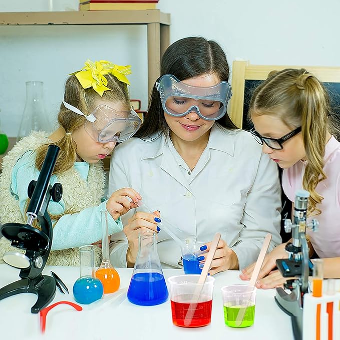 Coopay 50 Pack 60ml/2oz and 30ml/1oz Plastic Graduated Cups Transparent Scale Clear Epoxy Mixing Cup with 50 Pack Wooden Stirring Sticks for Resin, Epoxy, Stain, Mixing Paint