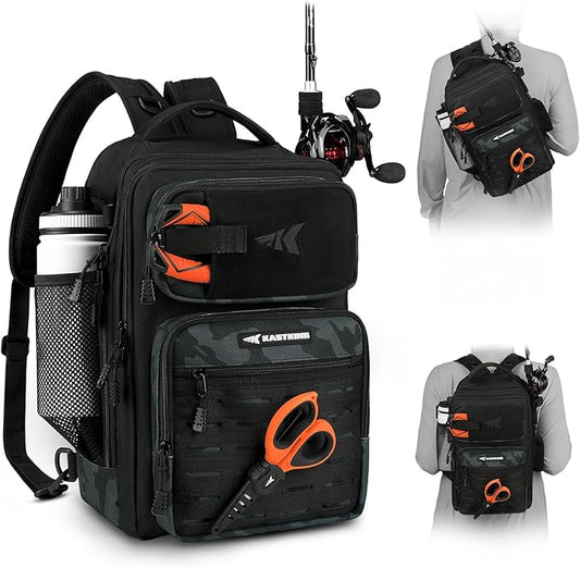 KastKing BlowBak Tactical Sling Tackle Bag-Lightweight Fishing Backpack Storge Fishing Gear and Equipment,Gift for Men