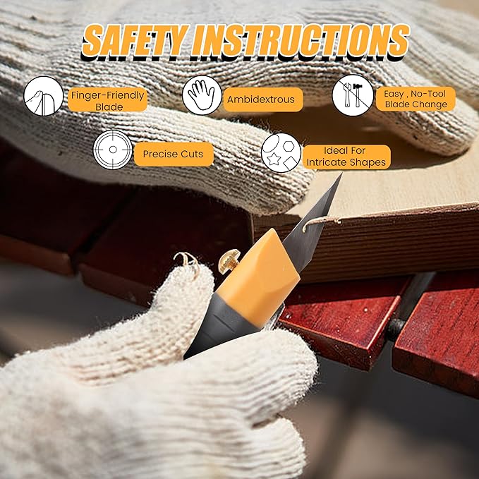 MulWark 32-Piece Precision Hobby Knife Set - Exacto Knife Set For Modeling - Craft Knife Handle Customized With Chiseling, Stencil Edge And Fine Point Blades With Sharpening Stone And Steel Ruler